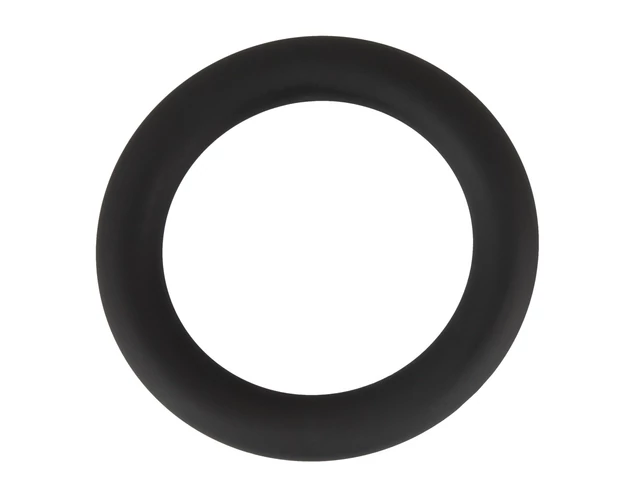 Black Velvet - szilikon péniszgyűrű (fekete) - 5cm