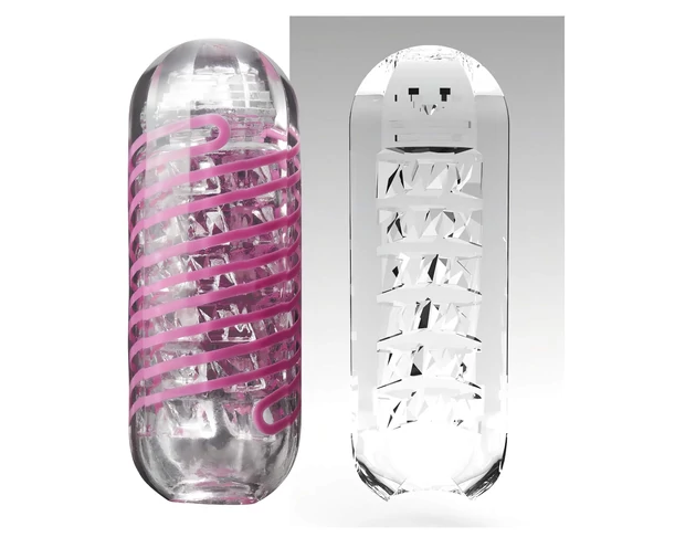 TENGA Spinner Brick - maszturbátor (átlátszó)
