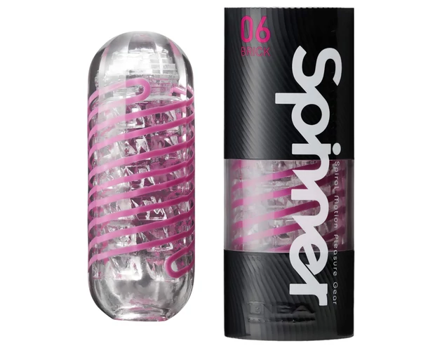 TENGA Spinner Brick - maszturbátor (átlátszó)