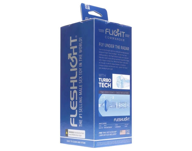 Fleshlight Flight Commander - szívó maszturbátor (kék)