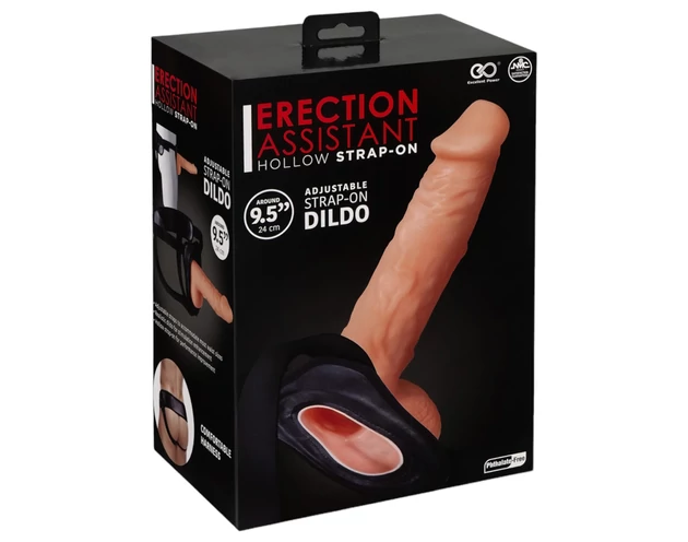 Erection Assistant - üreges felcsatolható dildó (natúr)