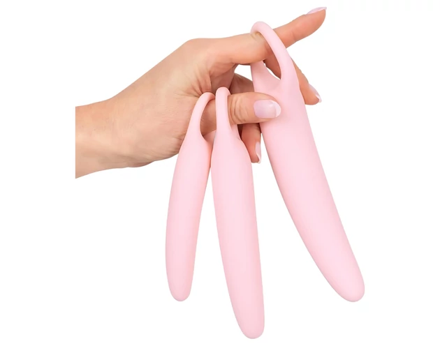 SMILE - Vaginal Trainers - dildó szett - rózsaszín (3 részes)