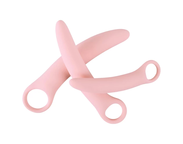 SMILE - Vaginal Trainers - dildó szett - rózsaszín (3 részes)