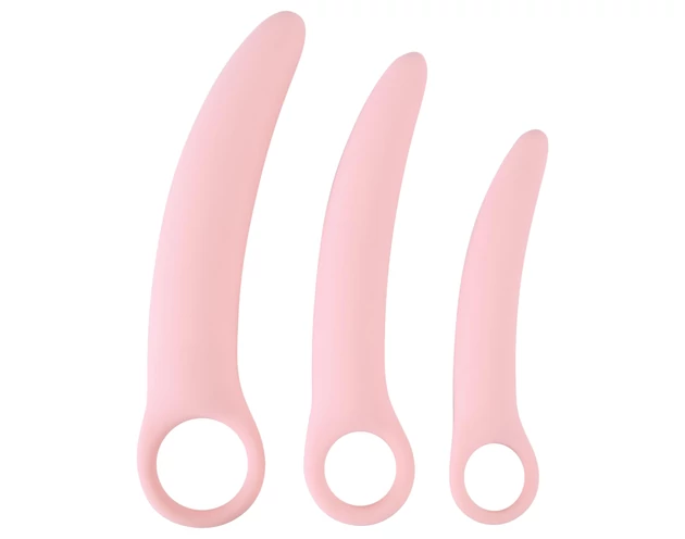 SMILE - Vaginal Trainers - dildó szett - rózsaszín (3 részes)