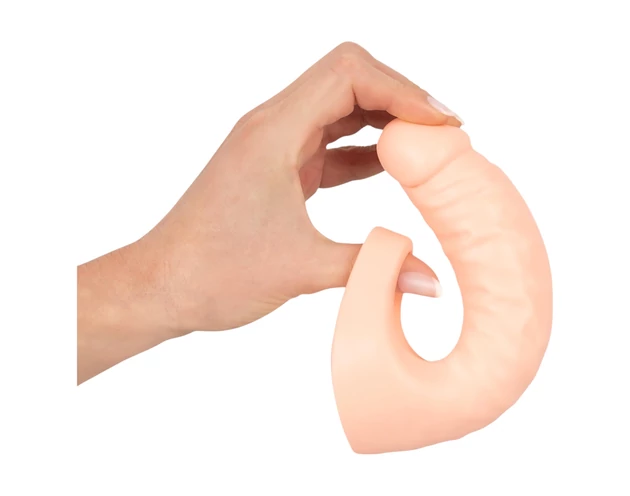 Realistixxx Double F - élethű dildó péniszgyűrűvel (natúr)