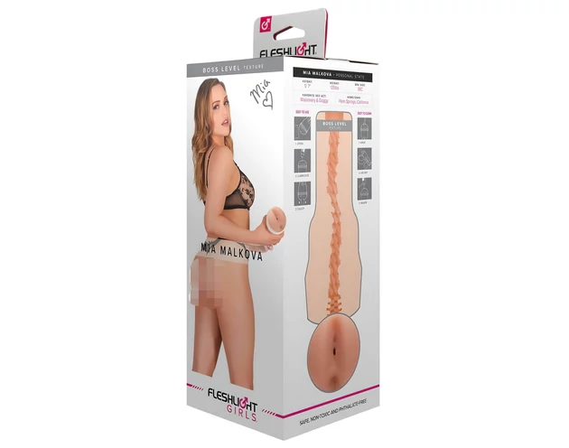 Fleshlight Mia Malkova Boss - élethű popsi maszturbátor (natúr)