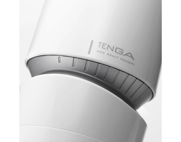 TENGA Aero - szuper szívó száj maszturbátor (fehér-ezüst)