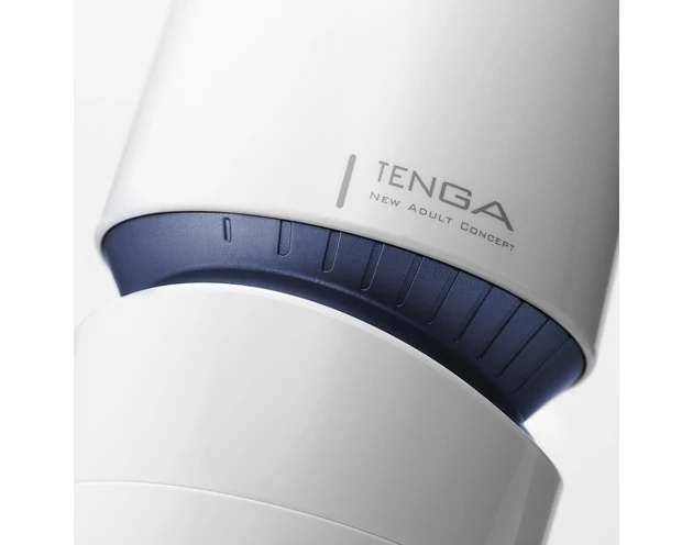 TENGA Aero - szuper szívó száj maszturbátor (fehér-kék)