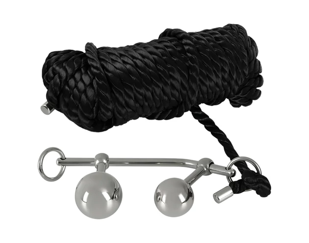 You2Toys Bondage anál plug (149g) + BDSM kötél (10m)