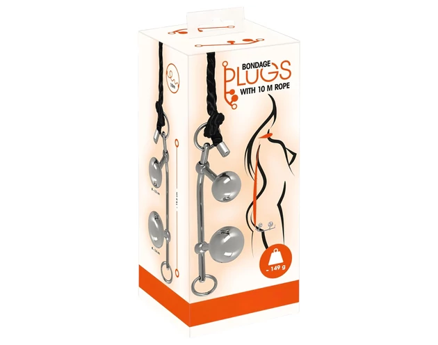 You2Toys Bondage anál plug (149g) + BDSM kötél (10m)