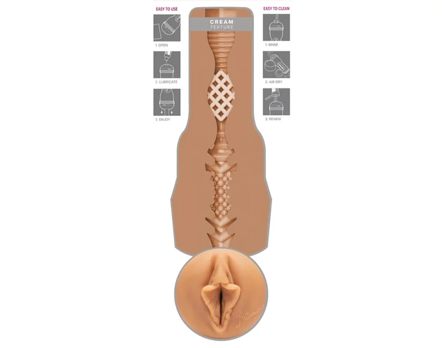 Fleshlight Autumn Falls Cream - élethű vagina (natúr)