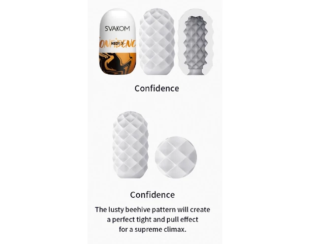 Svakom Hedy X - tojás maszturbátor (5db) - Confidence