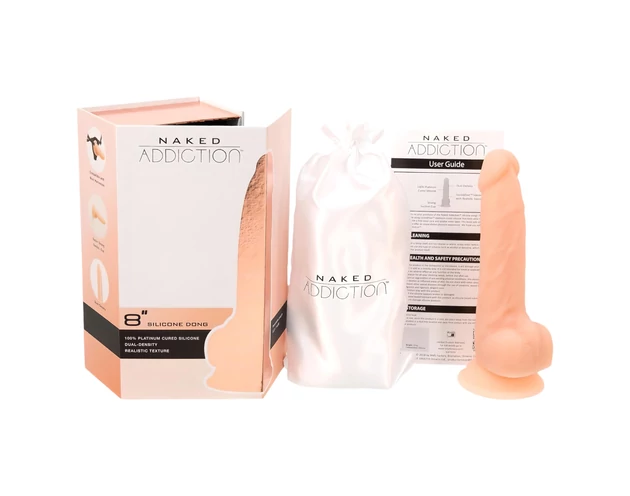 Naked Addiction 8 - tapadókorongos, élethű dildó (20cm)