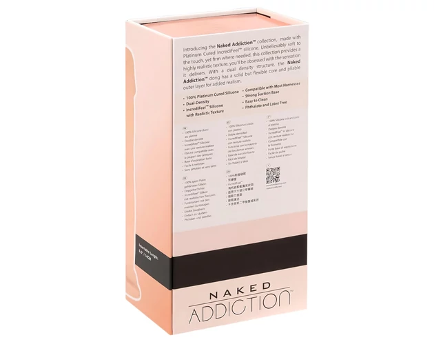 Naked Addiction 8 - tapadókorongos, élethű dildó (20cm)