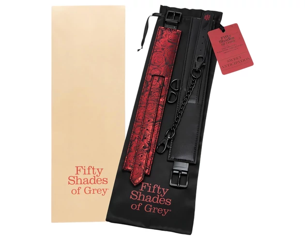 A szürke ötven árnyalata - boka bilincsek (fekete-vörös)