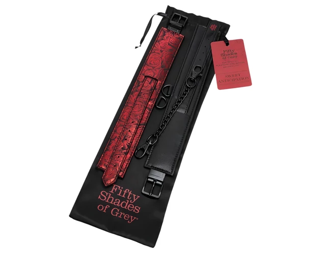 A szürke ötven árnyalata - boka bilincsek (fekete-vörös)