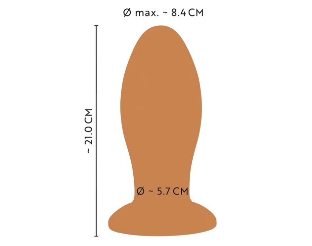 ANOS - nagy anál plug (narancs)