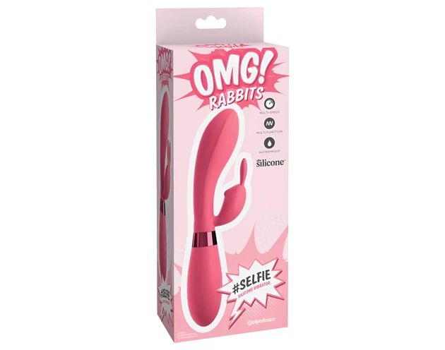 OMG Selfie - vízálló, csiklókaros G-pont vibrátor (pink)