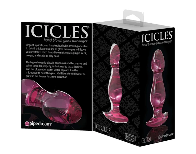 Icicles No. 73 - péniszes anál dildó (pink)