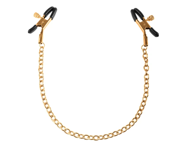 Pipedream Fetish Fantasy Gold - mellbimbó csipesz (arany)