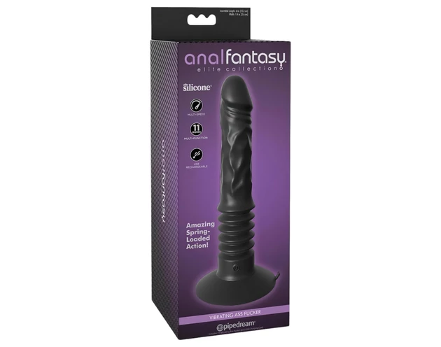 Analfantasy Ass Fucker - akkus anál vibrátor (fekete)