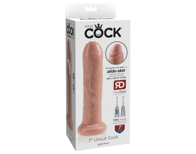 King Cock 7 - élethű dildó (18cm) - natúr