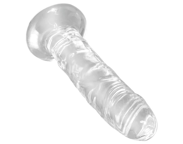 King Cock Clear 6 - tapadókorongos dildó (15cm)