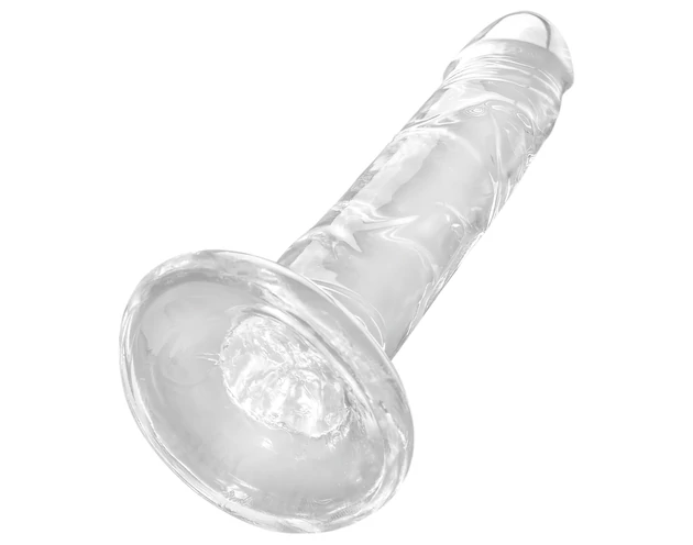 King Cock Clear 6 - tapadókorongos dildó (15cm)