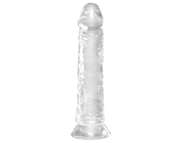 King Cock Clear 8 - tapadókorongos, nagy dildó (20cm)
