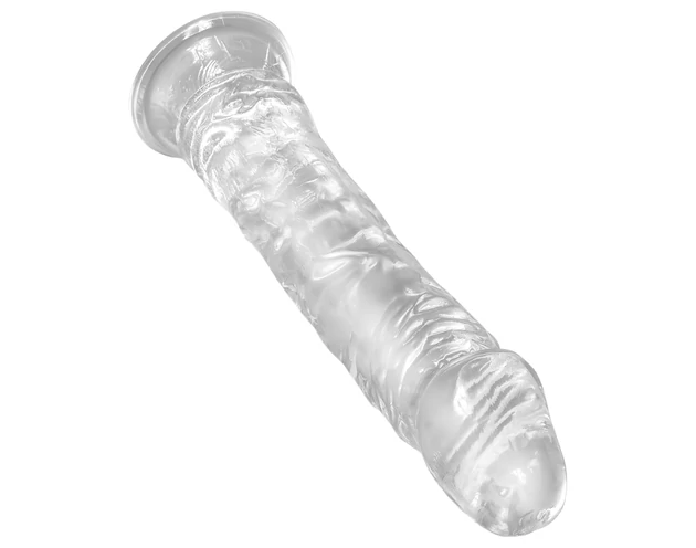 King Cock Clear 8 - tapadókorongos, nagy dildó (20cm)