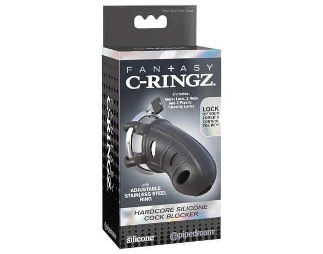 C-Ringz - szilikon pénisz ketrec (fekete)