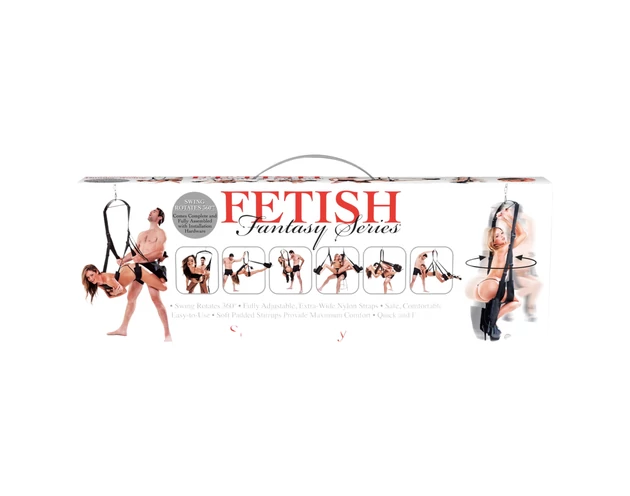 Fetish Fantasy - szexhinta 360 fokos forgással (fekete)