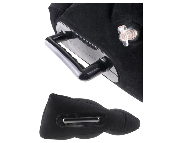 Fetish Fantasy - felfújható szexpárna kapaszkodóval (fekete)