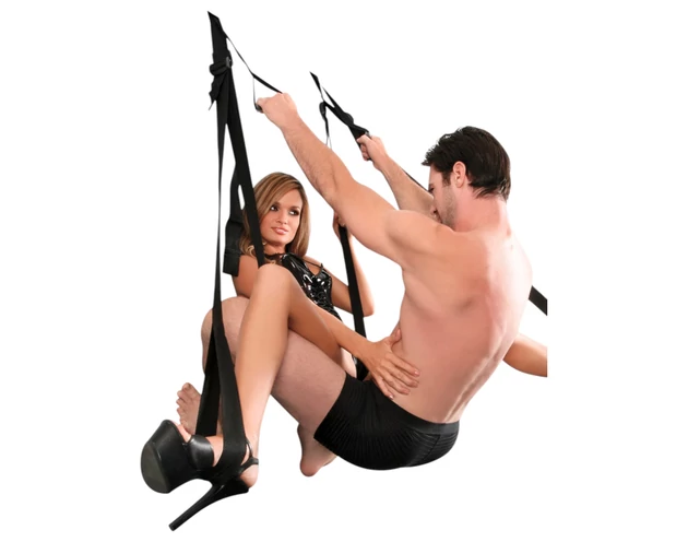 Fetish Fantasy - ajtóra szerelhető szexhinta (fekete)