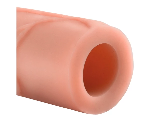X-TENSION Mega 2 - élethű péniszköpeny (20,3cm) - natúr