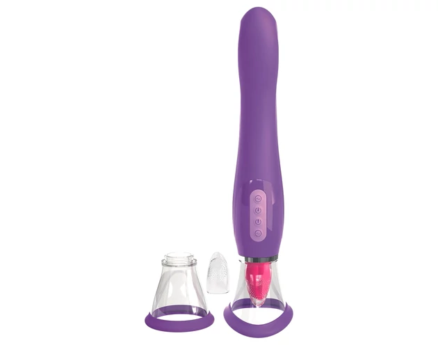 Fantasy - akkus, 3in1 vibrátor (lila)