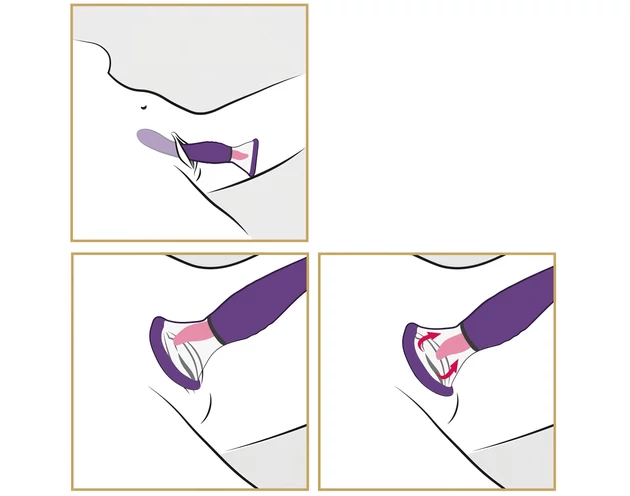 Fantasy - akkus, 3in1 nyalógép (lila)