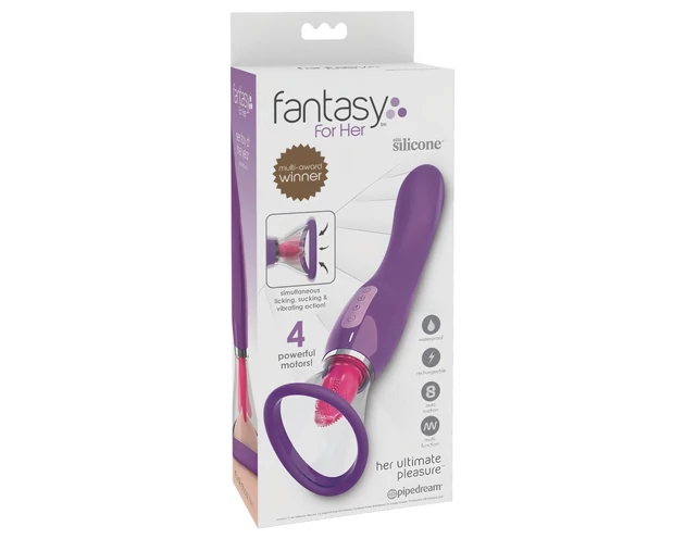 Fantasy - akkus, 3in1 vibrátor (lila)