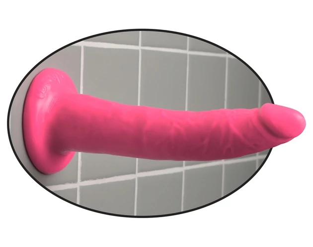 Dillio 7 - tapadókorongos, élethű dildó (18cm) - pink