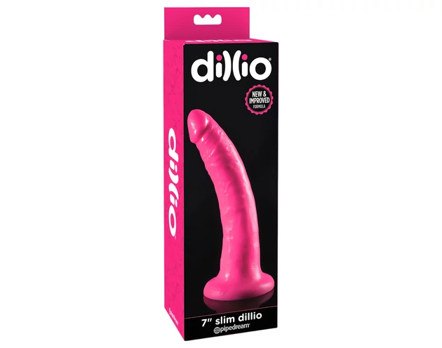 Dillio 7 - tapadókorongos, élethű dildó (18cm) - pink