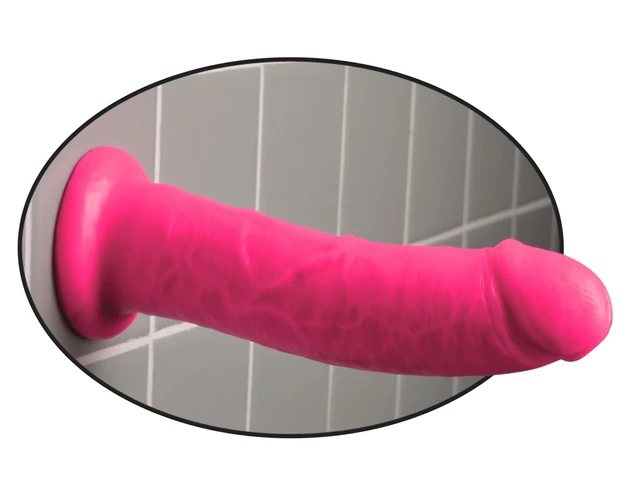 Dillio 8 - tapadókorongos, élethű dildó (20cm) - pink