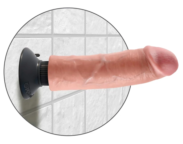 King Cock 8 - hajlítható, élethű vibrátor (25cm)