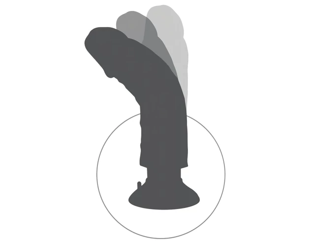King Cock 8 - hajlítható, élethű vibrátor (25cm)