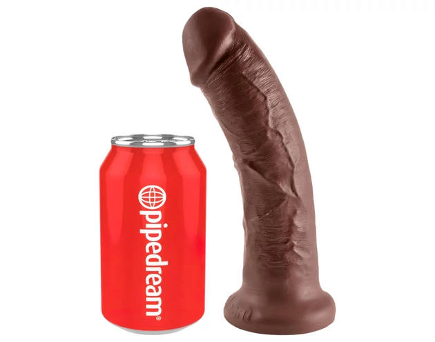 King Cock 8 dildó (20cm) - barna