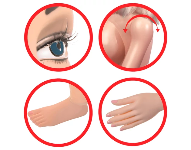 Pipedream Hannah Harper - életnagyságú guminő 3D arccal