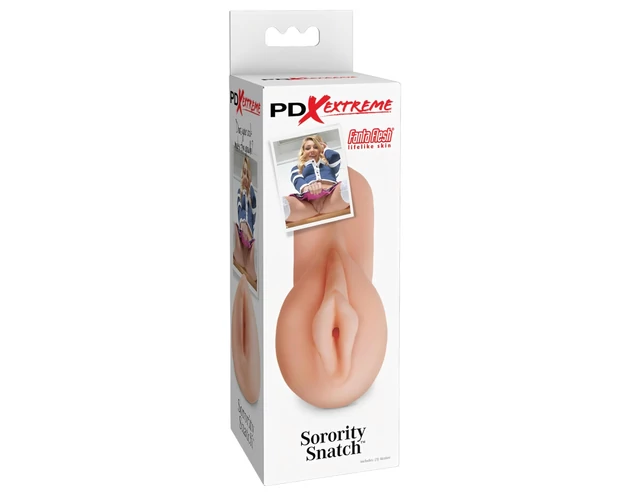 PDX Sorority Snatch - élethű műpunci maszturbátor (natúr)