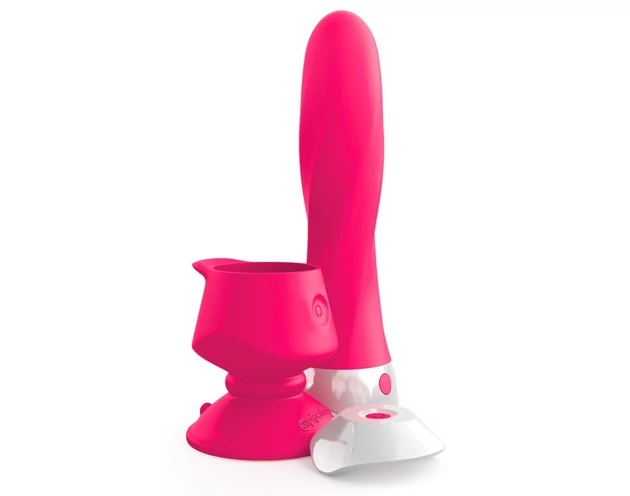 3Some wall banger deluxe - akkus, rádiós rúd vibrátor (pink)