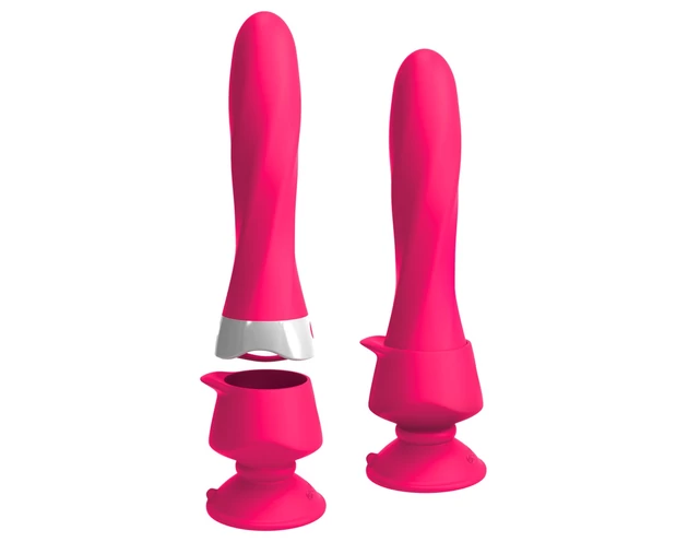 3Some wall banger deluxe - akkus, rádiós rúd vibrátor (pink)