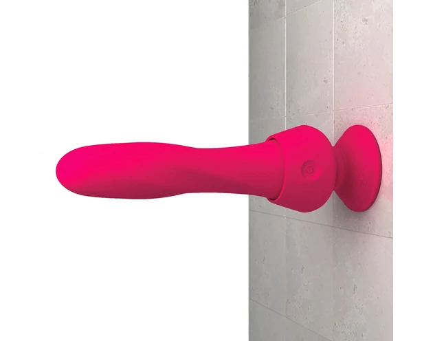 3Some wall banger deluxe - akkus, rádiós rúd vibrátor (pink)