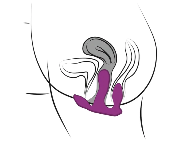 3Some total ecstasy - akkus, rádiós tripla vibrátor (lila)